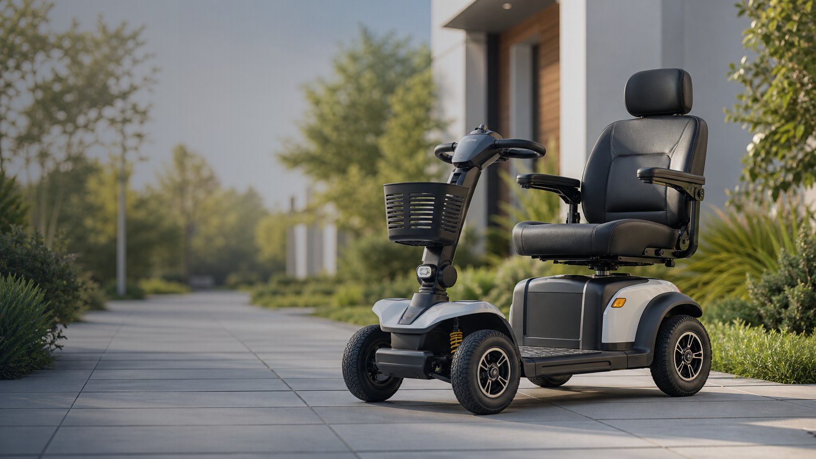 Premium mobility scooter powered by lithium battery