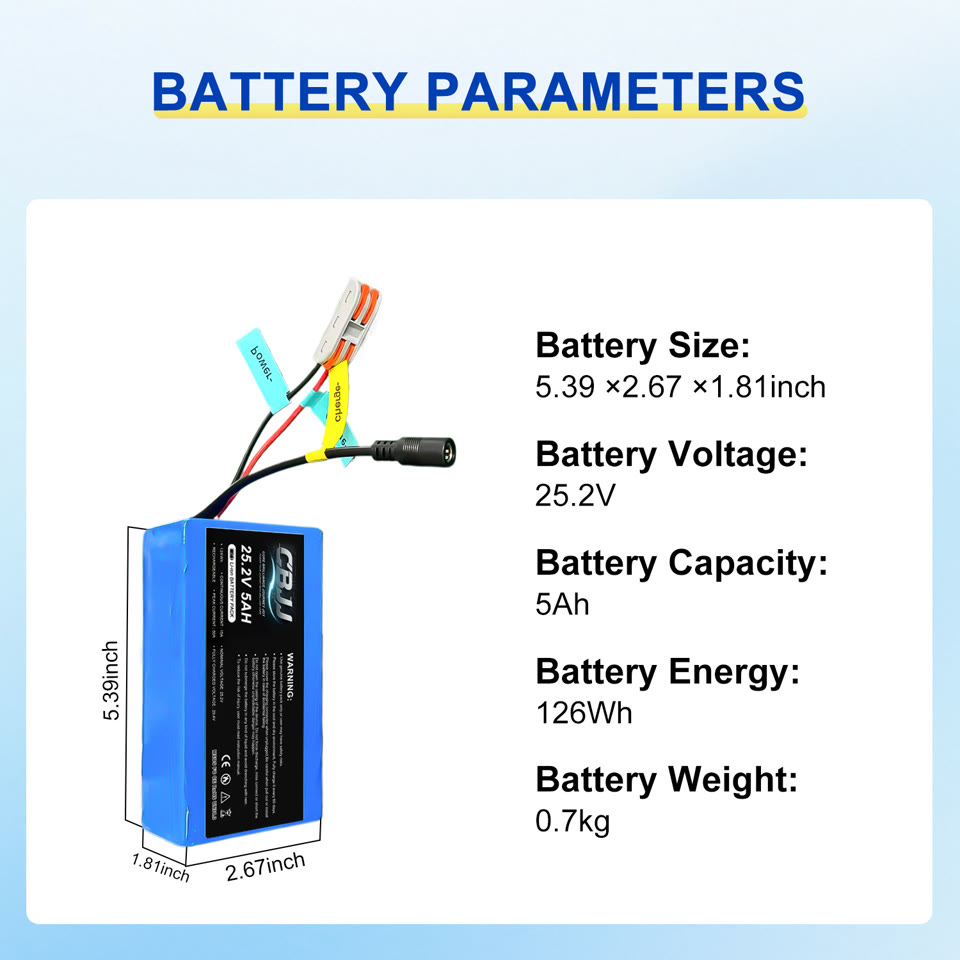 CBJJ HY03 25.2V 5Ah universal battery pack
