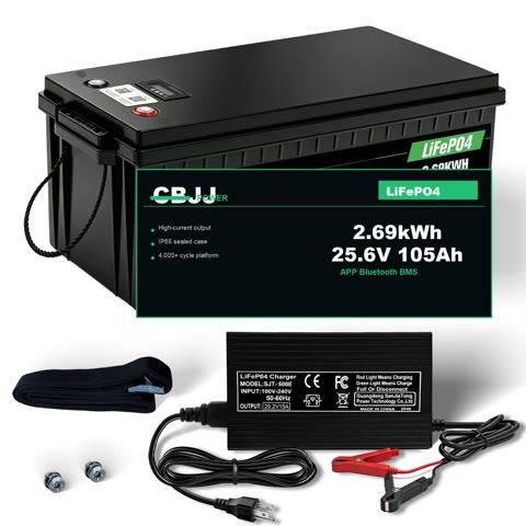 CBJJ ZW26 25.6V Bluetooth LiFePO4 pack