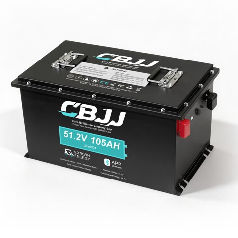 CBJJ ZW30 51.2V 105Ah LiFePO4 golf cart battery
